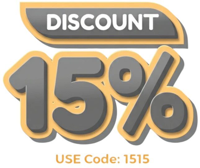 15% Discount Coupon - Use Code: 1515